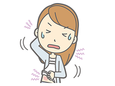 全身が痒いイメージイラスト